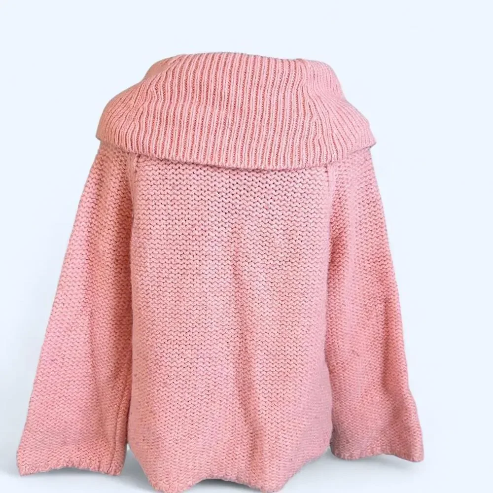 Vintage Y2K Michael Kors Bell sleeve pink knit sweater Size Large